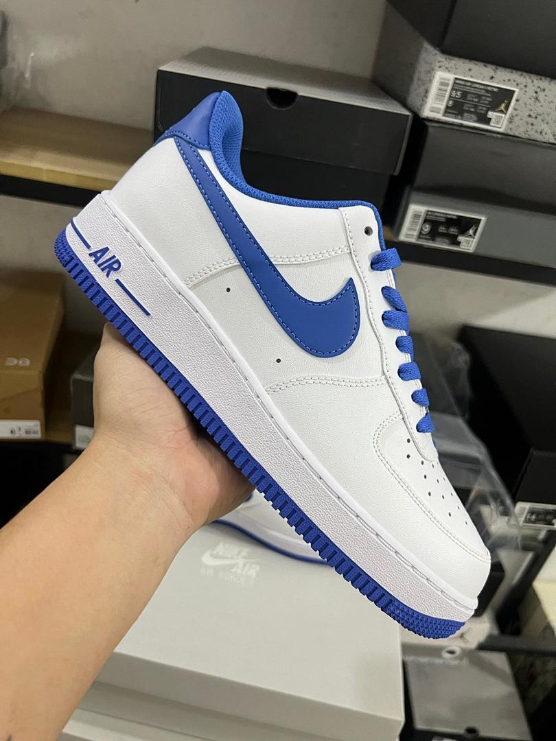 Nike Air Force 1 '07 Low White Game Royal FJ4170-100 Classic Sneakers Men's Women's Blue White AF1 Shoes