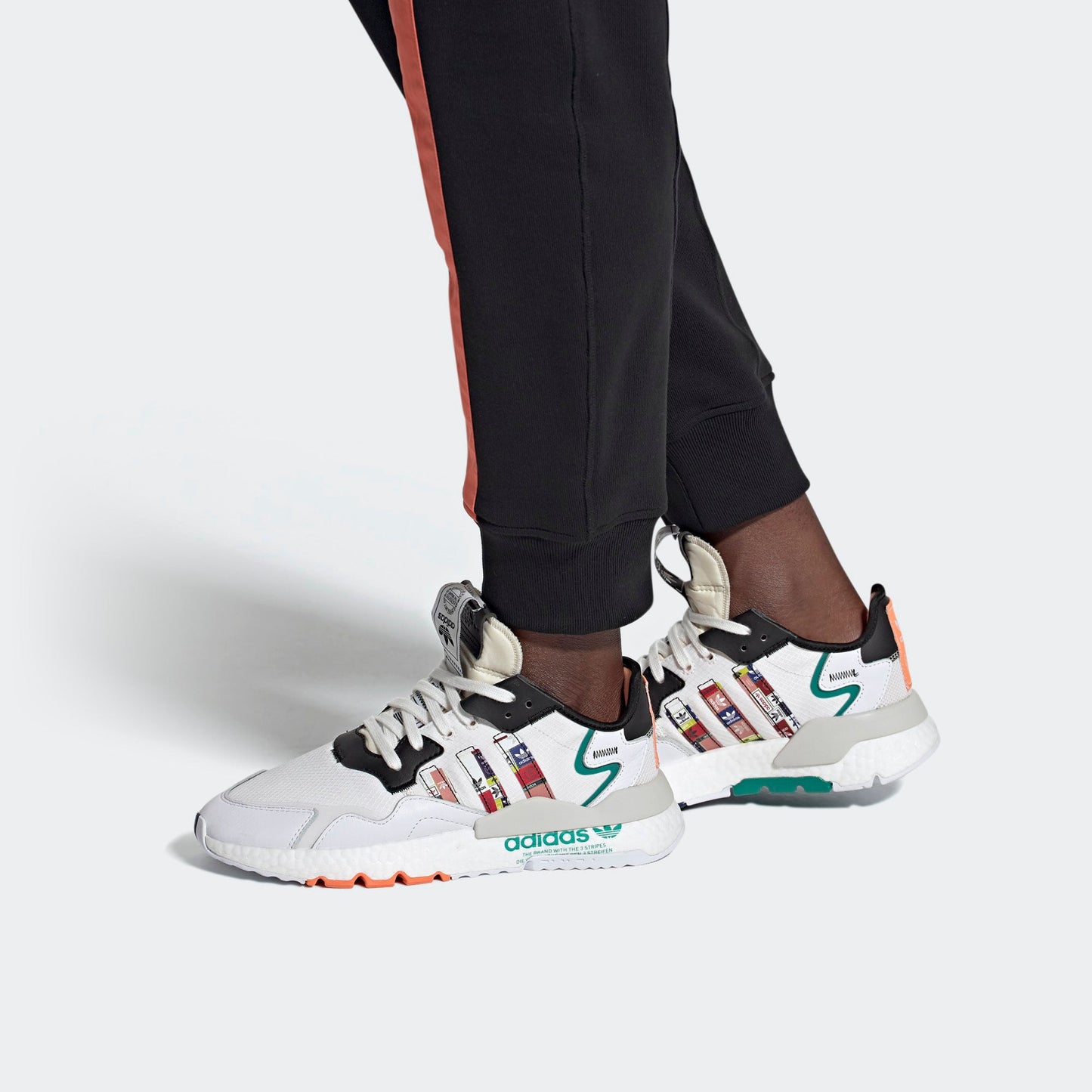 Adidas Originals Nite Jogger Boost ‘Grey Black Green’ FX3811
