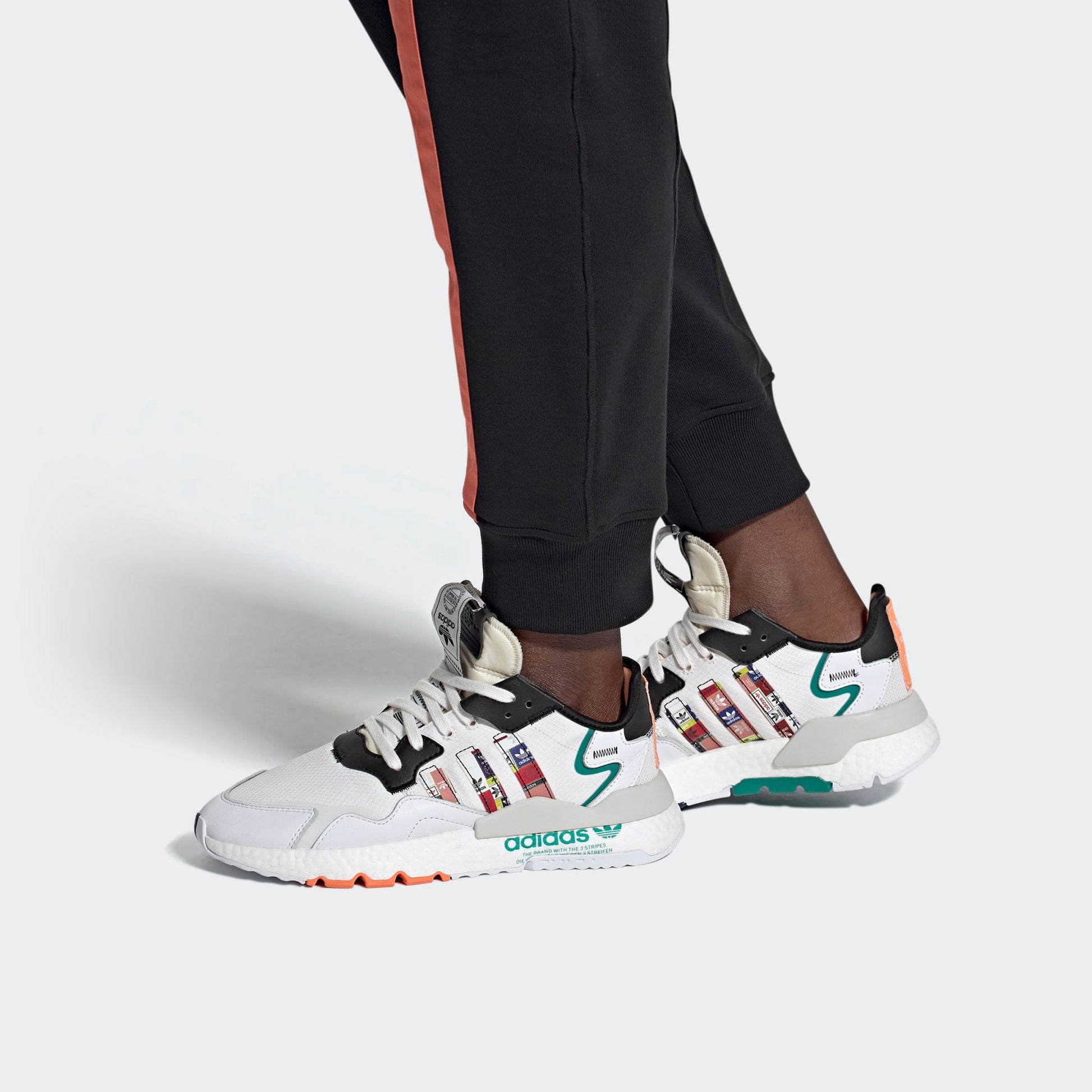Adidas Originals Nite Jogger Boost ‘Grey Black Green’ FX3811