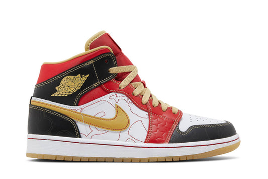 Air Jordan 1 Mid XQ ‘White Black Sport Red’ 2022 DV0576-176