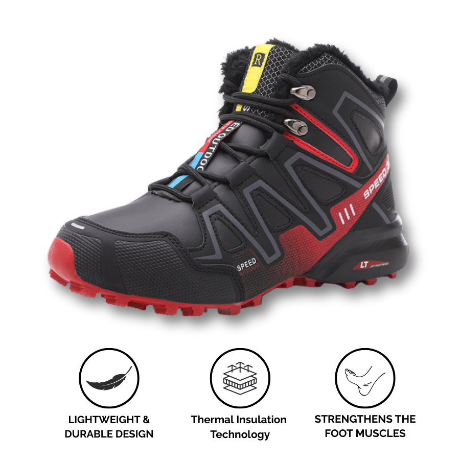 Blotcha Orthopedic Hiking Boots for Men & Women - Waterproof Thermal Plush Lining