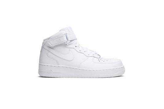 ( Women ) Nike Air Force 1 Mid 07 Leather ‘Triple White’ 366731-100