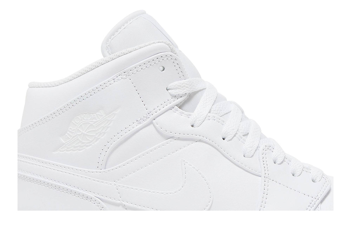 Air Jordan 1 Mid 'Triple White' 2022 554724-136