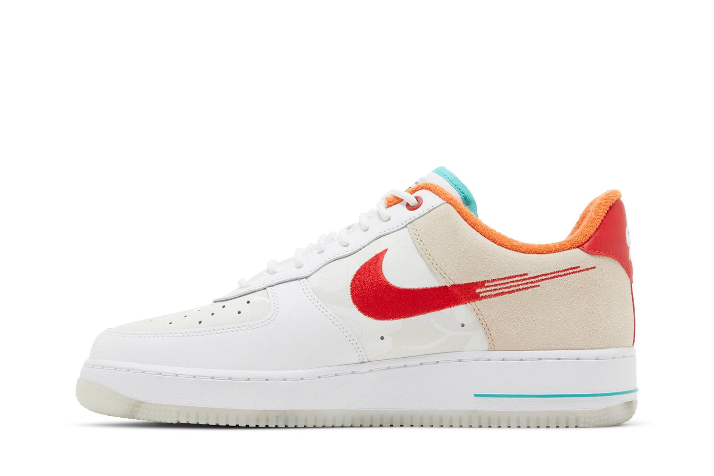 Nike Air Force 1 Low ‘Just Do It White Red Teal’ FD4205-161