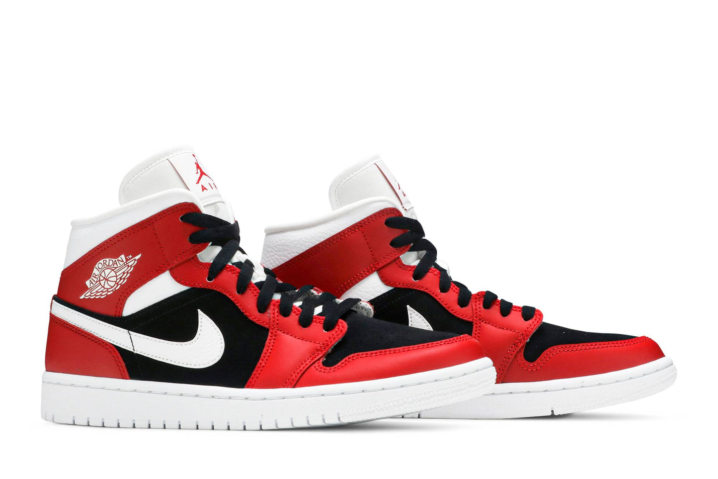 ( Women ) Air Jordan 1 Mid ‘Gym Red Black’ BQ6472-601