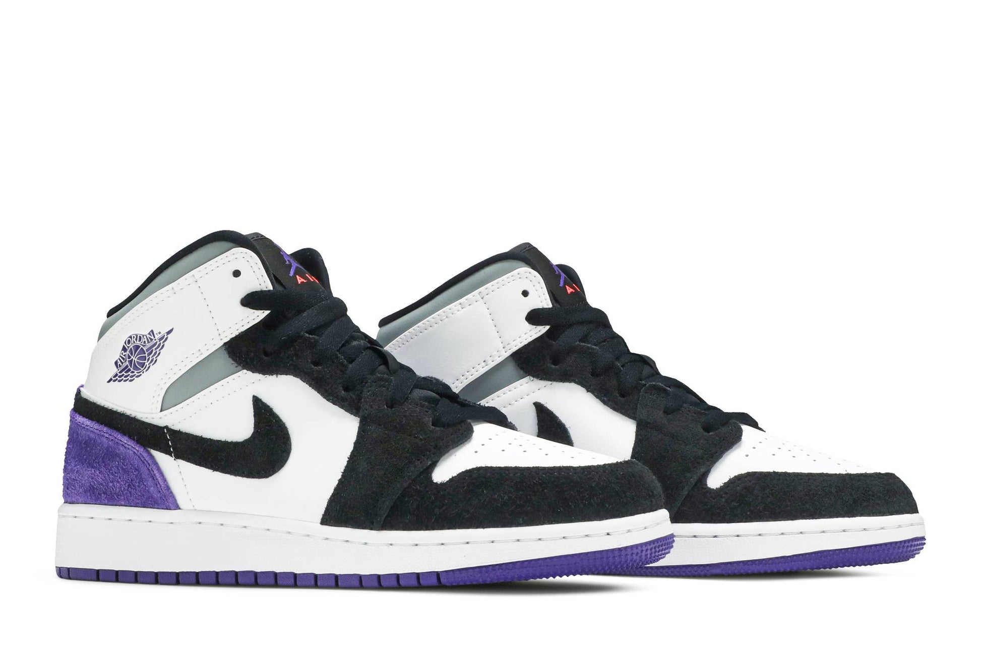 ( Grade School ) Air Jordan 1 Mid SE ‘Varsity Purple’ BQ6931-105