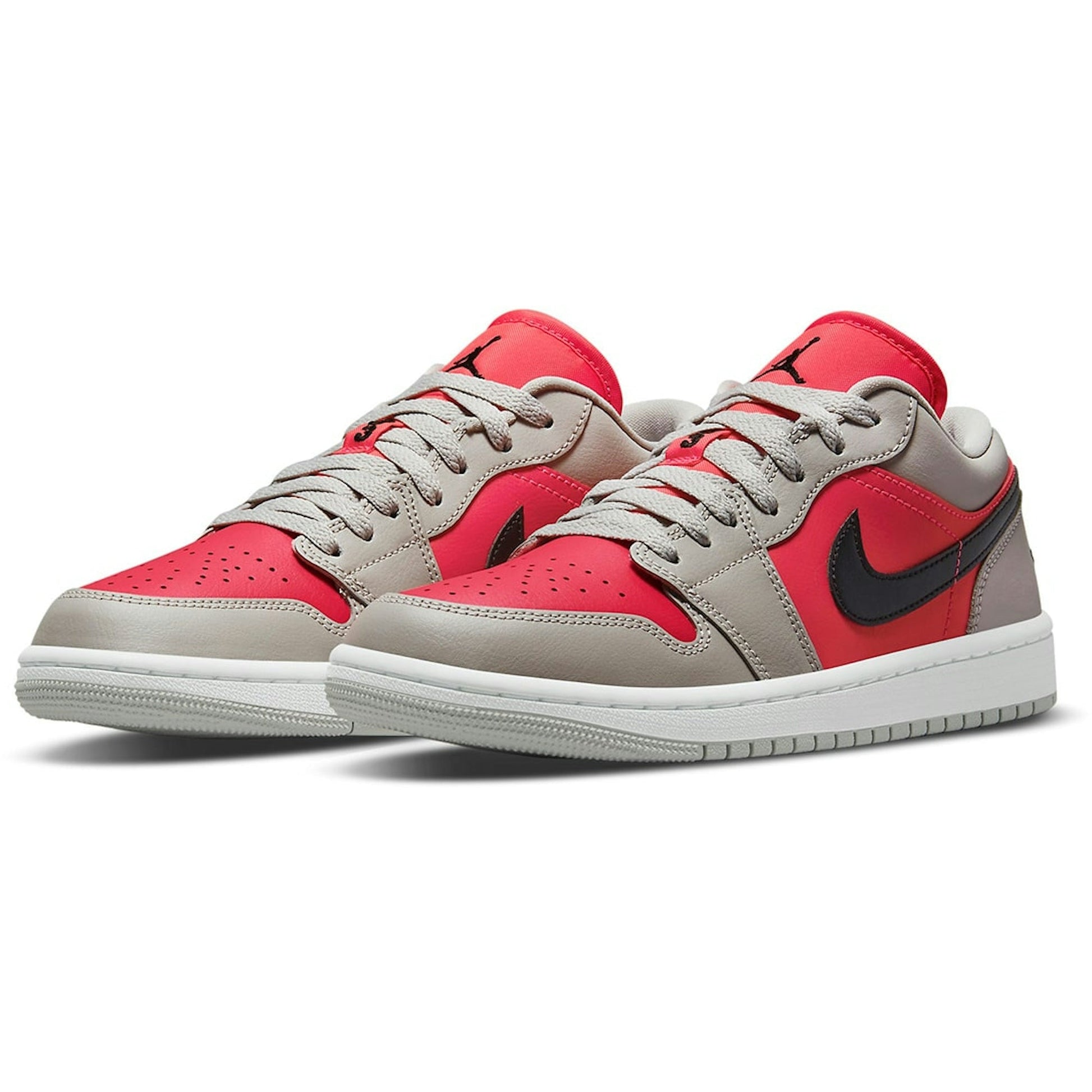 ( Women ) Air Jordan 1 Low ‘Light Iron Ore Siren Red’ DC0774-060