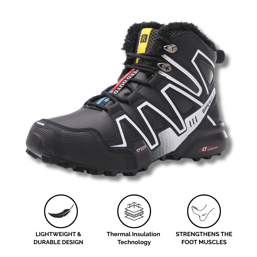Blotcha Orthopedic Hiking Boots for Men & Women - Waterproof Thermal Plush Lining