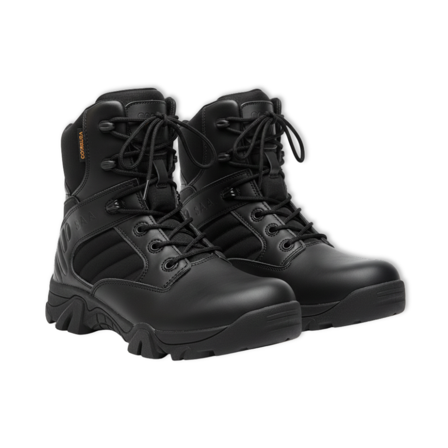 Blotcha Men's Waterproof Tactical Combat Ankle Boots, Beige Tan