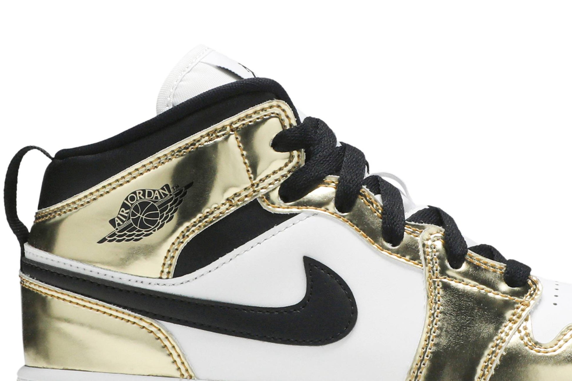 ( Grade School ) Air Jordan 1 Mid SE ‘Metallic Gold’ DC1420-700