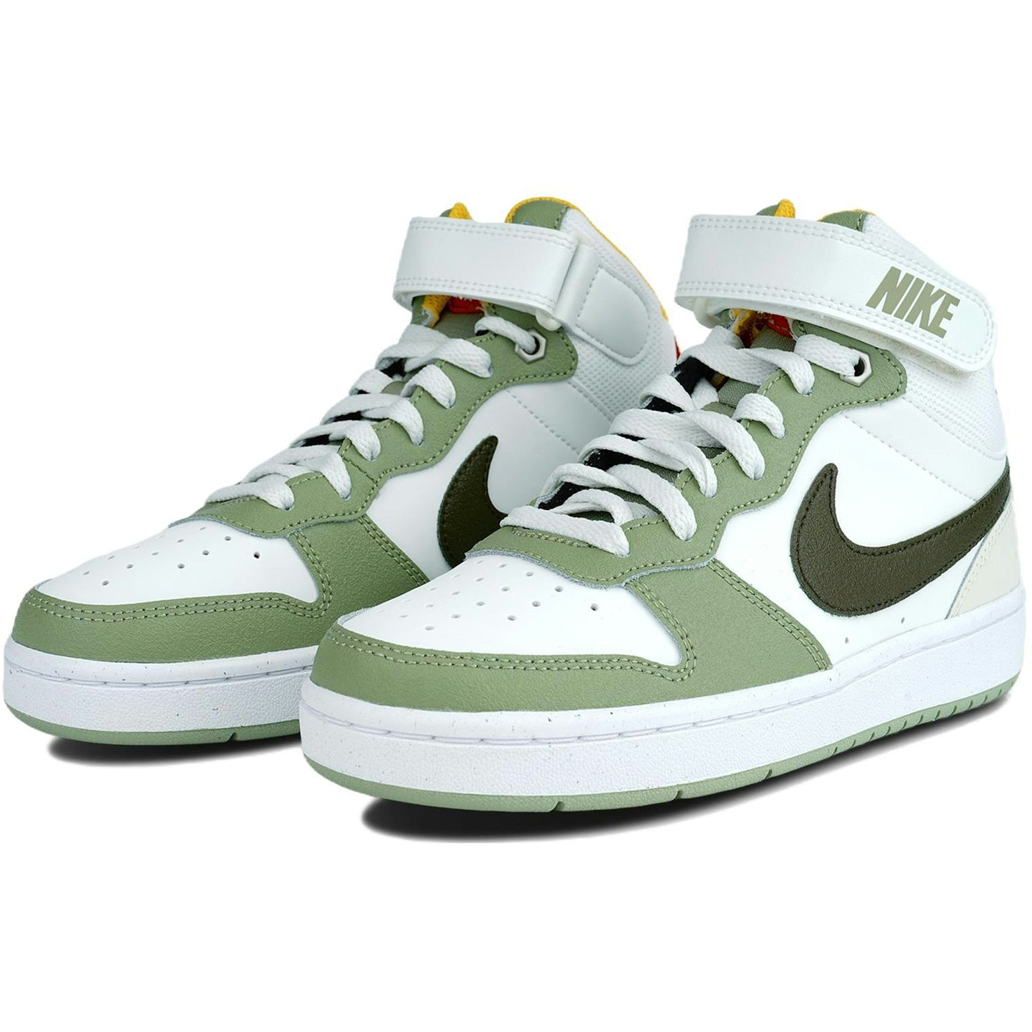 ( Youth ) Nike Court Borough Mid 2 Shoes ‘Off White Green’ FV3649-171