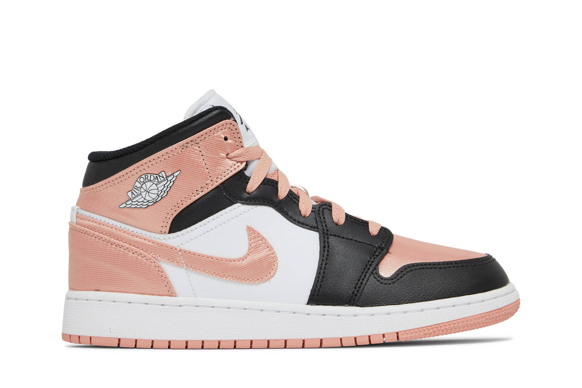 ( Grade School ) Air Jordan 1 Mid 'White Light Madder Root' DM9077-108