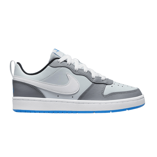 ( Grade School ) Nike Court Borough Low 2 SE ‘Pure Platinum Photo Blue’ BQ5448-019