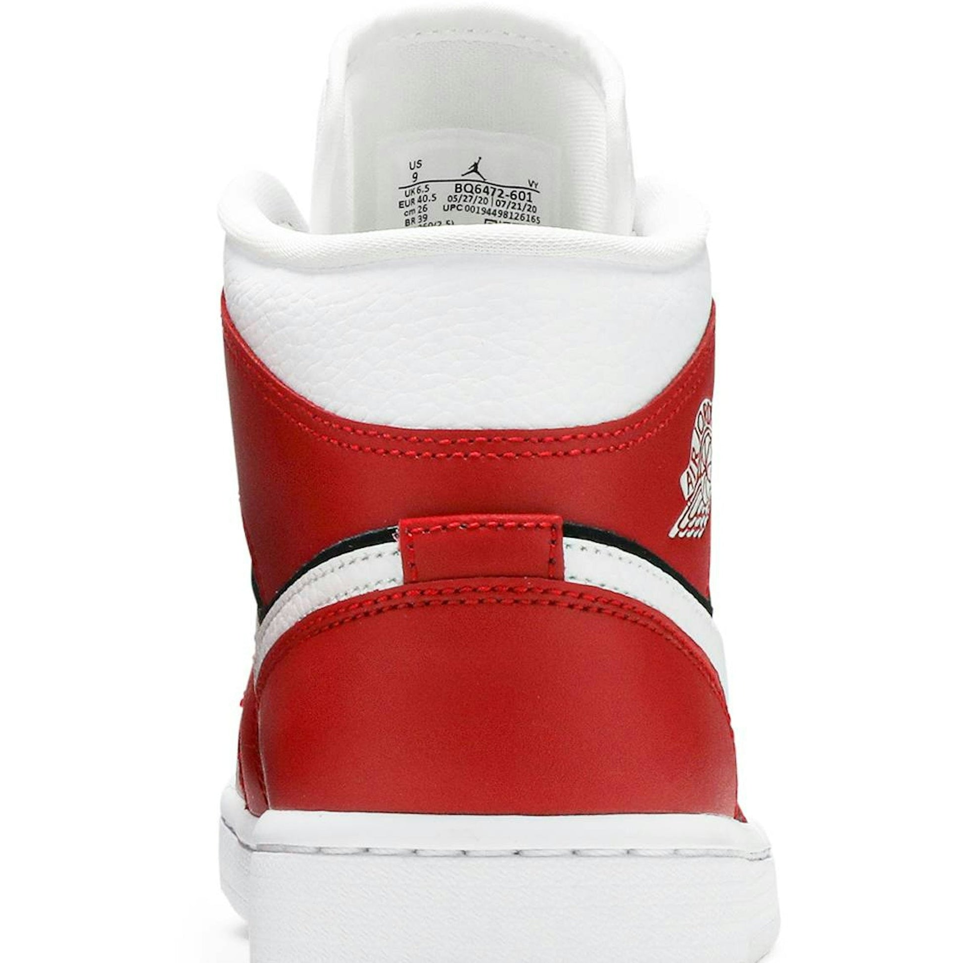 ( Women ) Air Jordan 1 Mid ‘Gym Red Black’ BQ6472-601