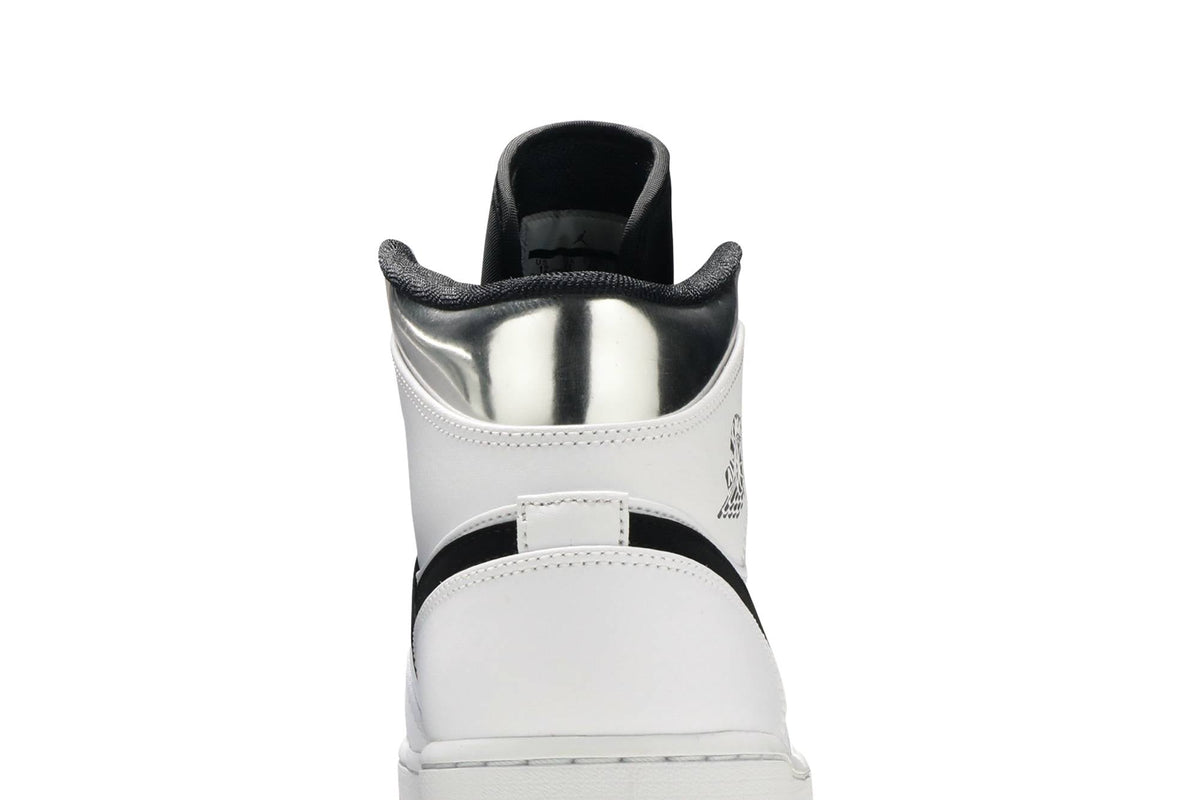 Air Jordan 1 Mid 'White Silver' 554724-121