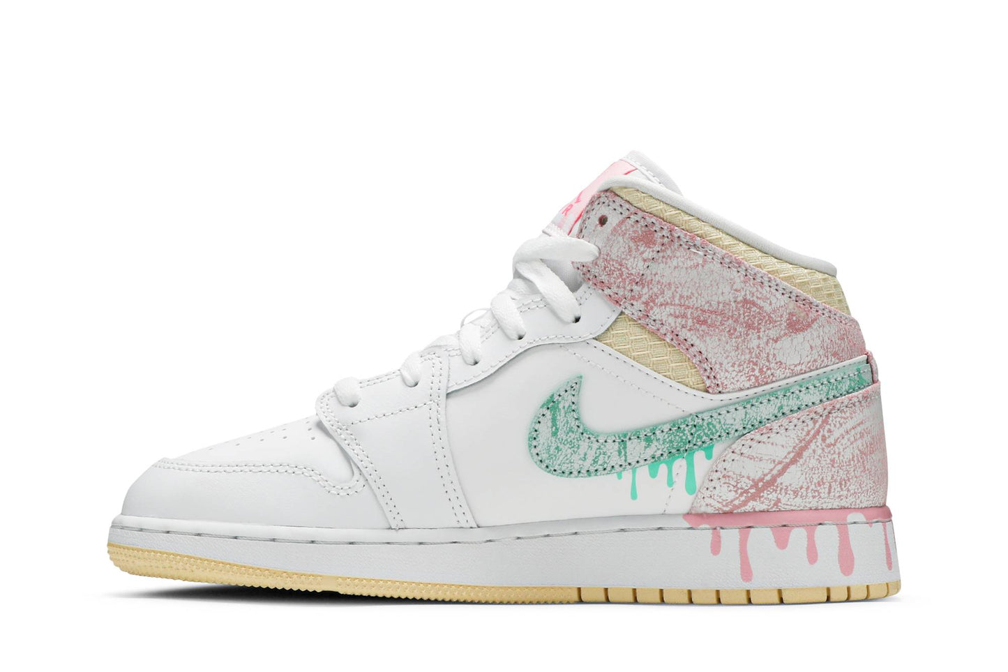 ( Grade School ) Air Jordan 1 Mid SE ‘Ice Cream’ DD1666-100