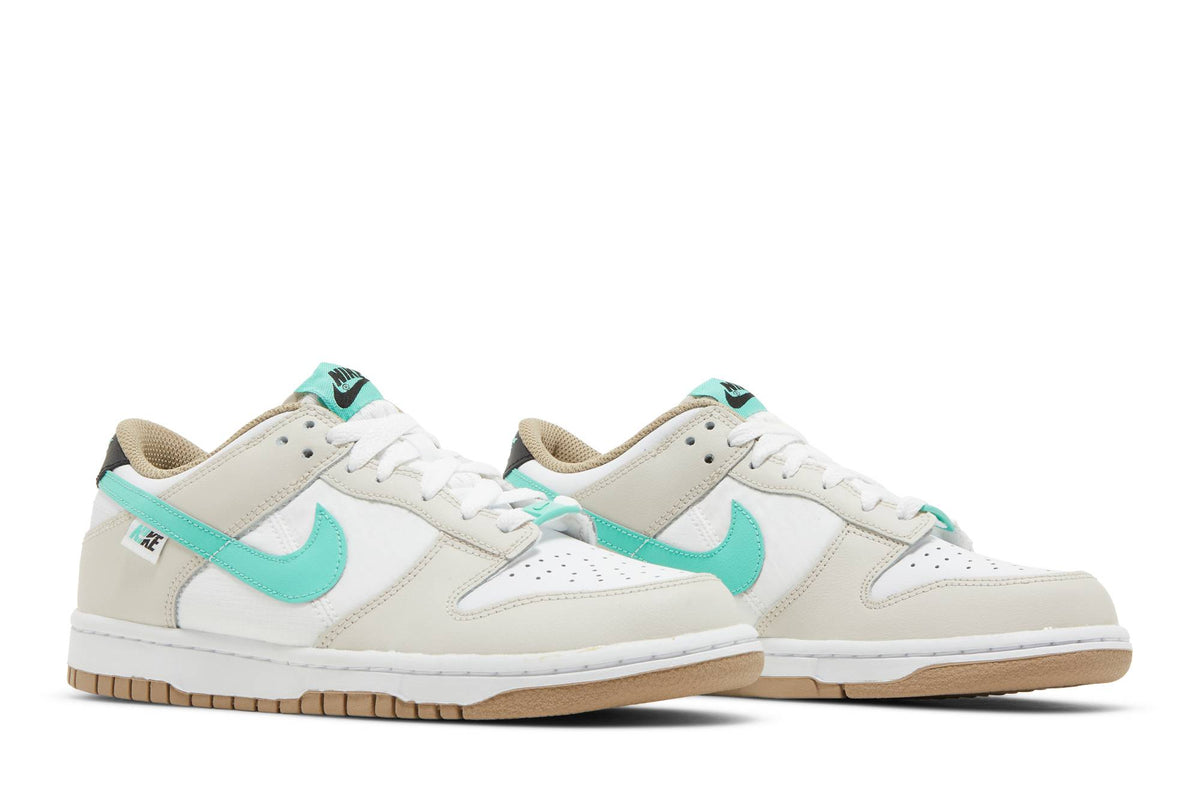 ( Grade School ) Nike Dunk Low 'Split Seam White Tan Mint' DX6063-131