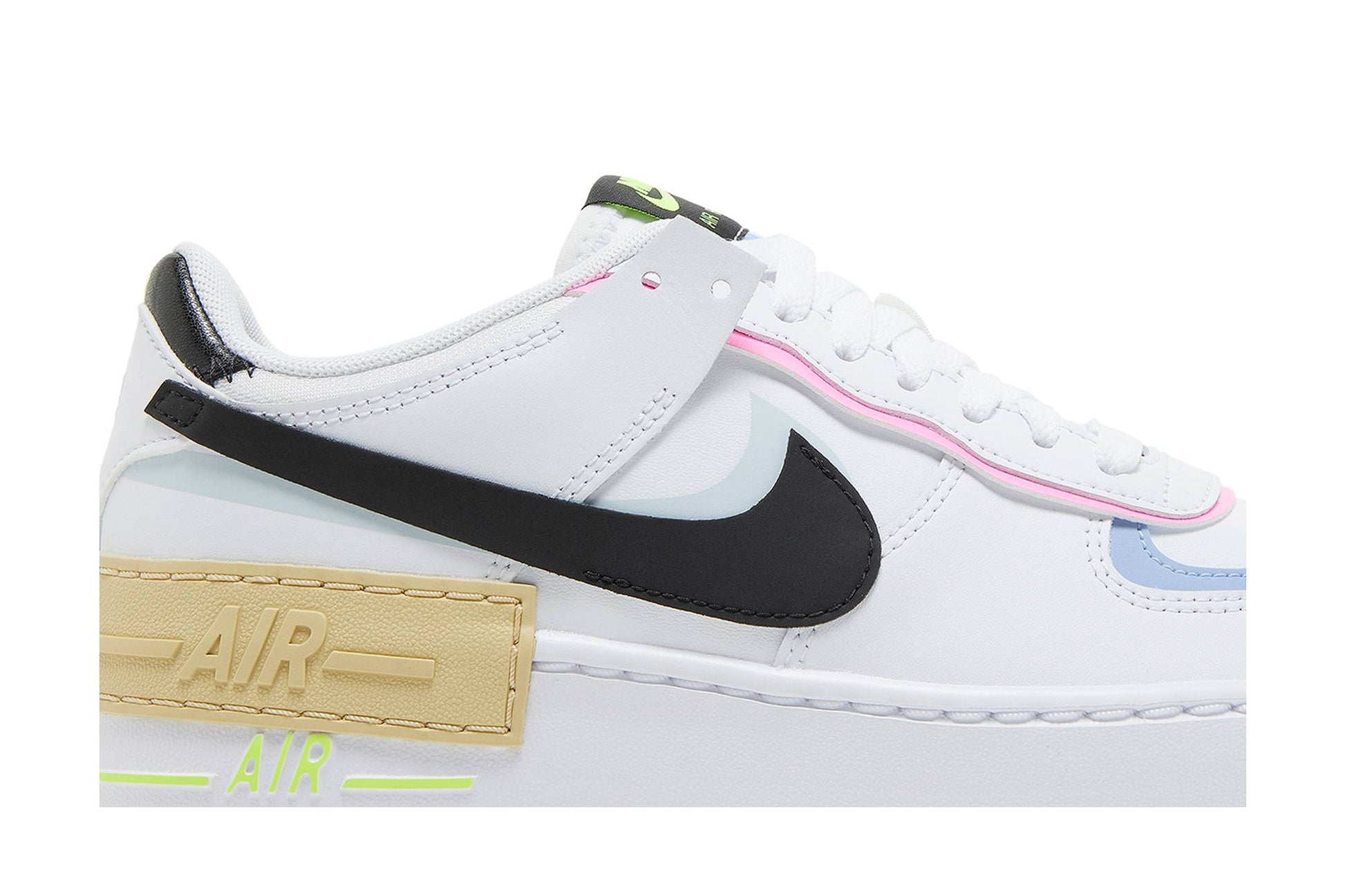 ( Women ) Nike Air Force 1 Shadow ‘White Black Pastel’ FJ0735-100