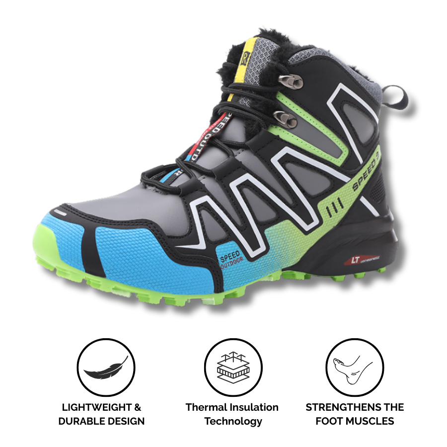 Blotcha Orthopedic Hiking Boots for Men & Women - Waterproof Thermal Plush Lining