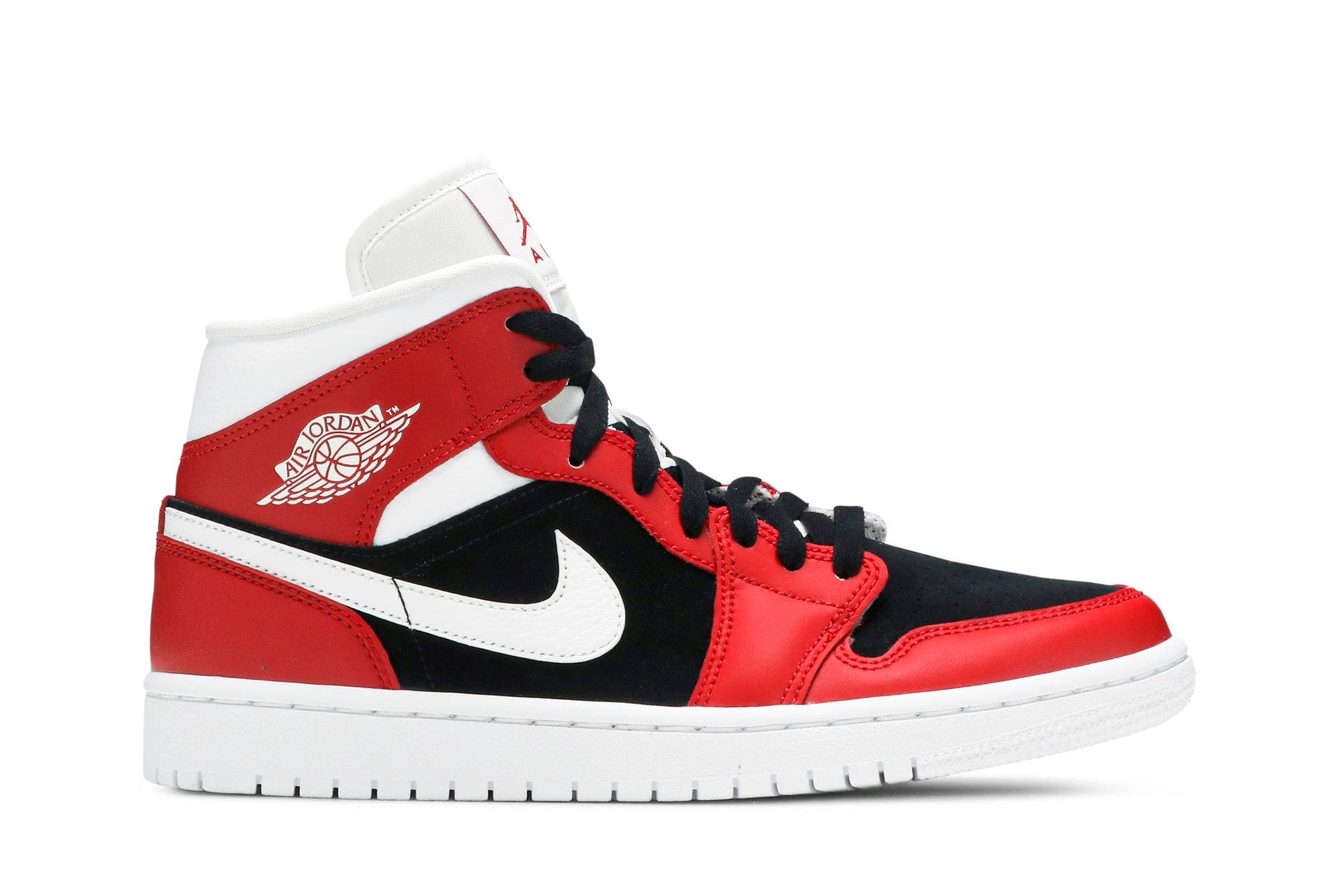 ( Women ) Air Jordan 1 Mid ‘Gym Red Black’ BQ6472-601
