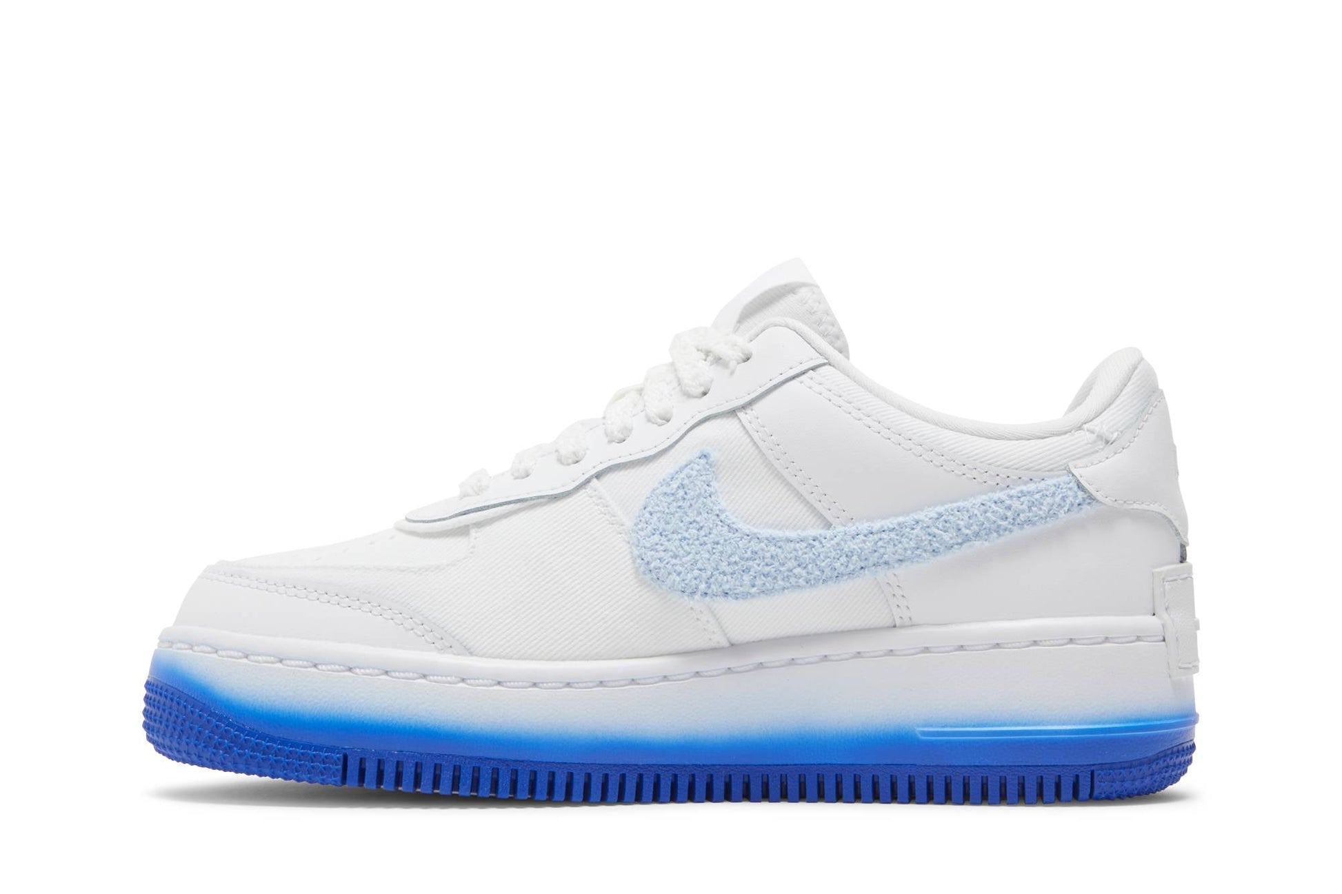 ( Women ) Nike Air Force 1 Shadow ‘Chenille Swoosh – Blue Tint’ FJ4567-100