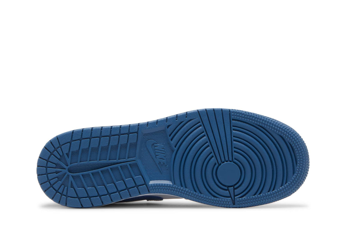 ( Grade School ) Air Jordan 1 Mid 'Cement True Blue' DQ8423-014