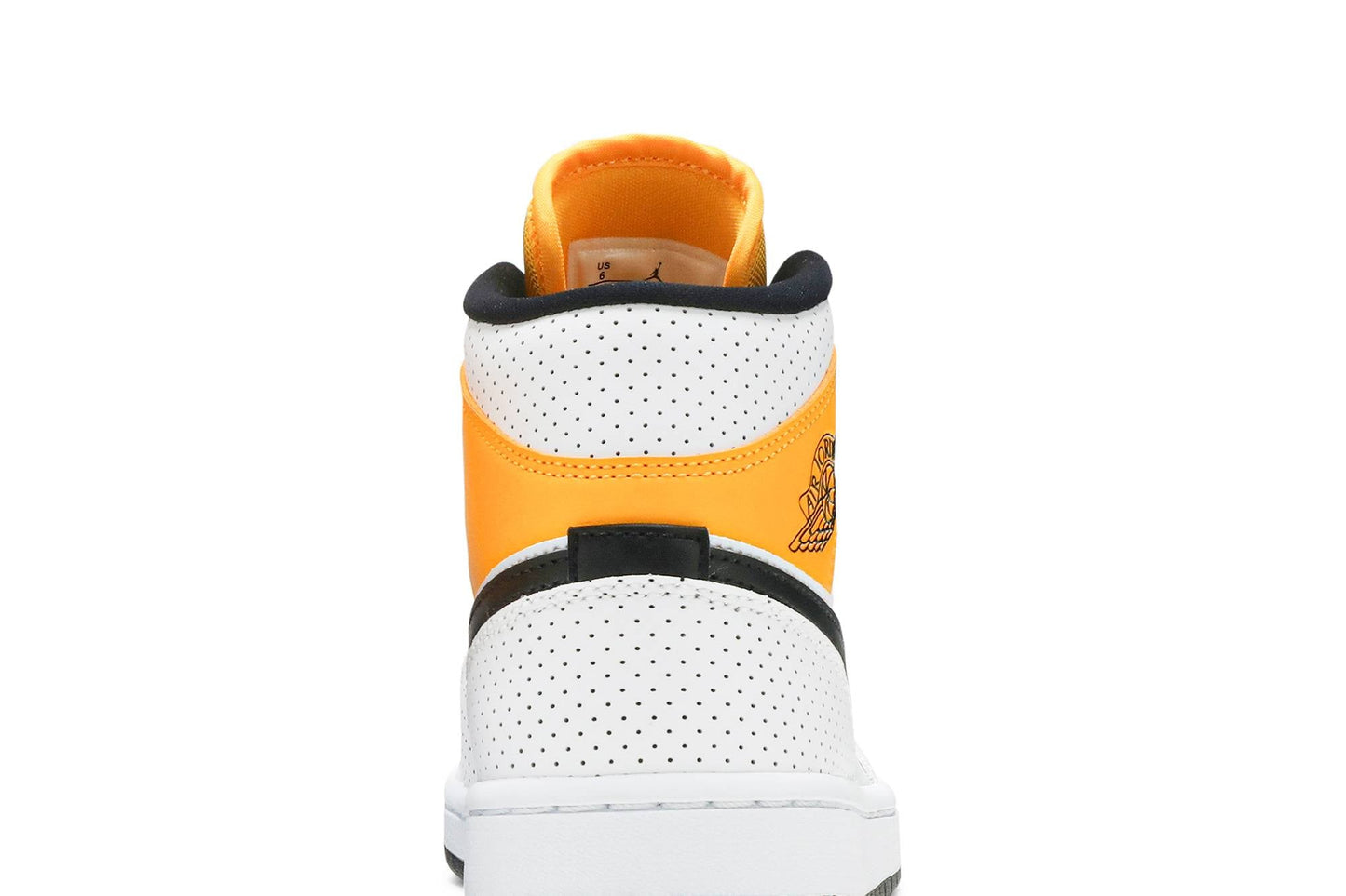( Women ) Air Jordan 1 Mid ‘Perforated – White University Gold’ BQ6472-107