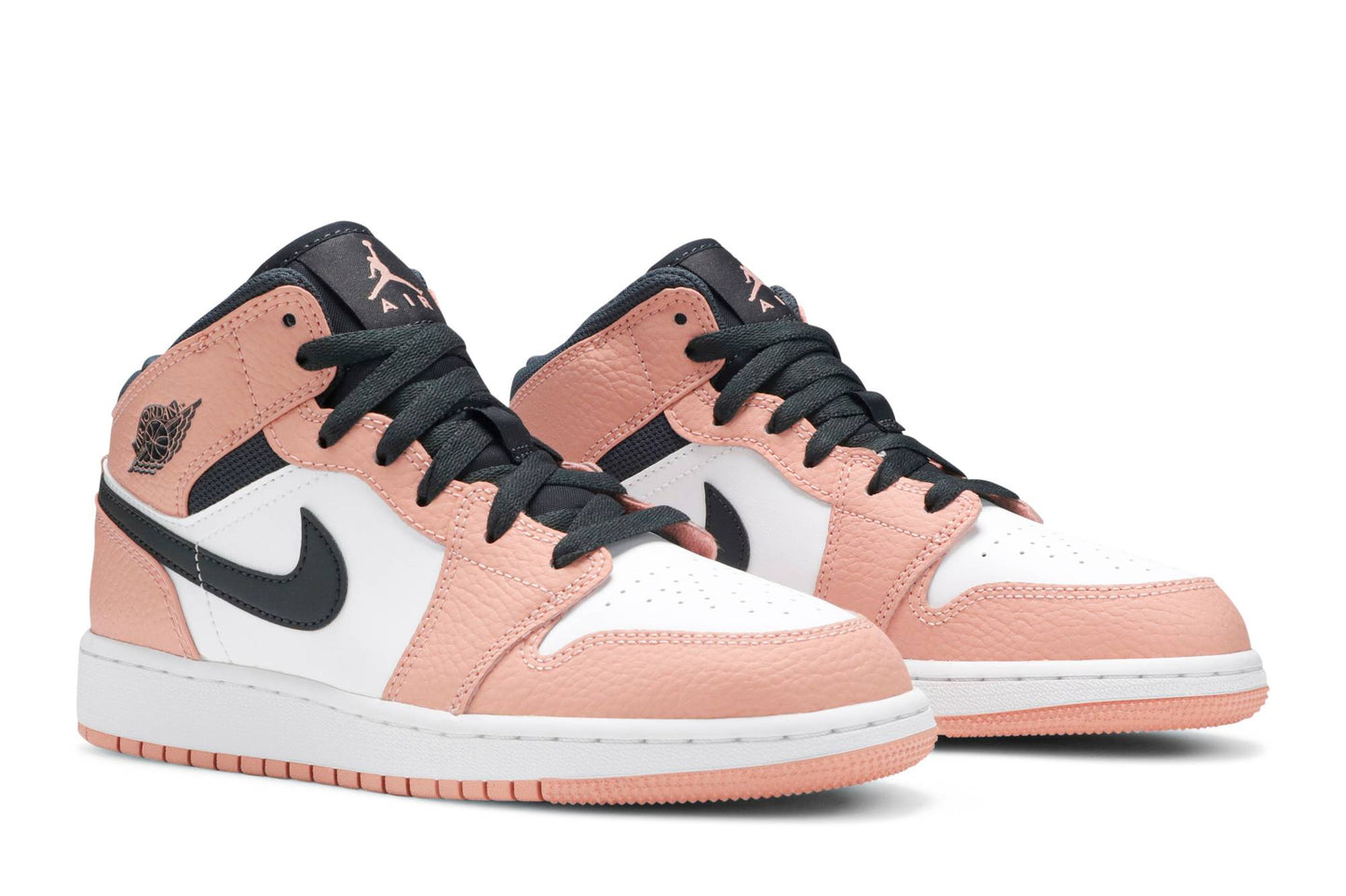 ( Grade School ) Air Jordan 1 Mid ‘Pink Quartz’ 555112-603