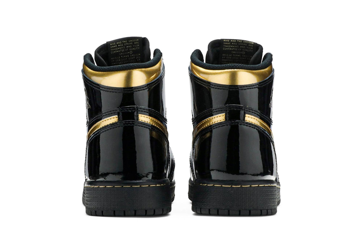 ( Grade School ) Air Jordan 1 Retro High OG 'Black Metallic Gold' 575441-032
