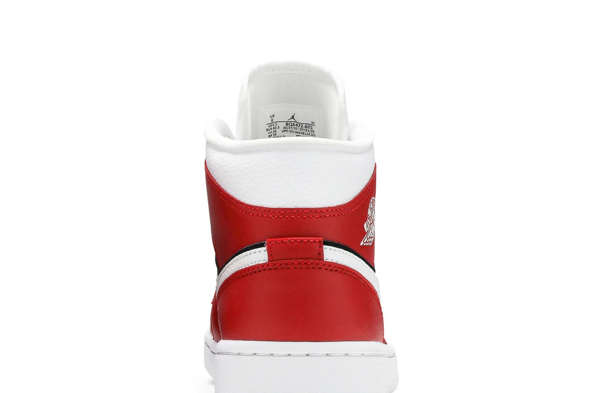 ( Women ) Air Jordan 1 Mid ‘Gym Red Black’ BQ6472-601