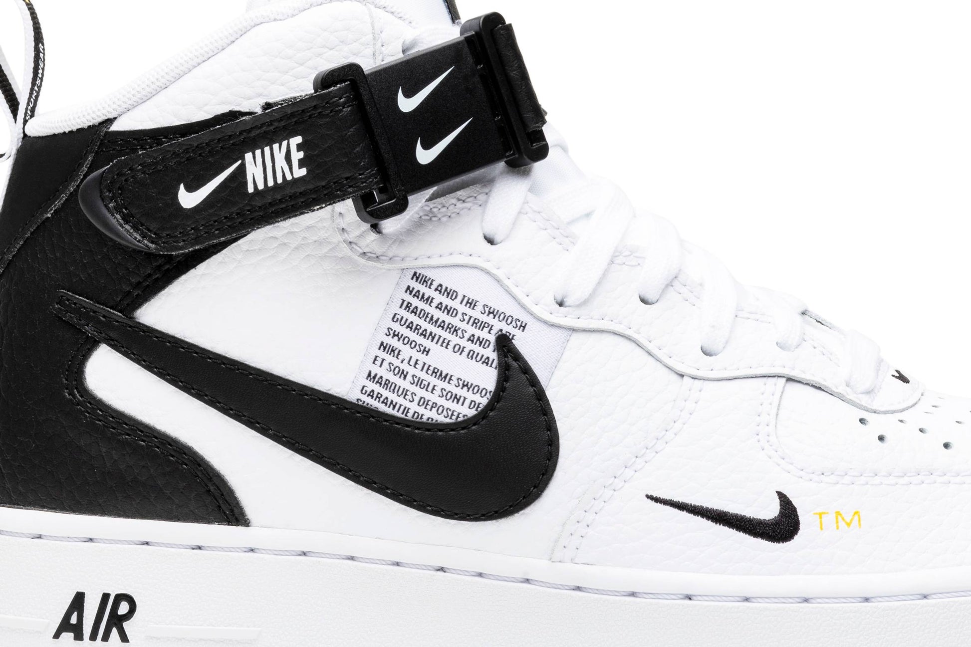 Nike Air Force 1 Mid Utility White Black 804609-103