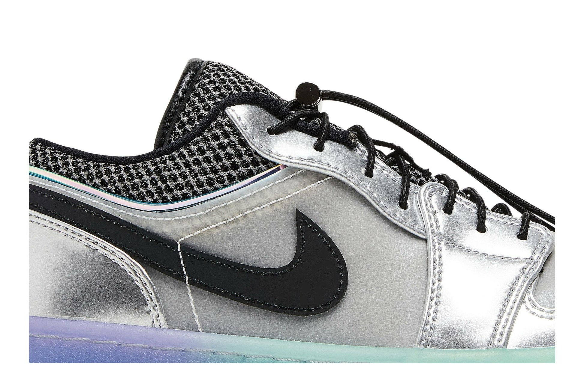 ( Women ) Air Jordan 1 Low SE ‘Metallic Silver Gradient’ DJ5199-109