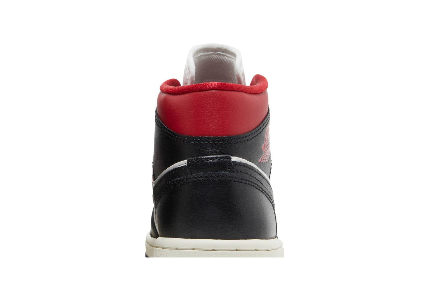 ( Women ) Air Jordan 1 Mid ‘Black Sail Gym Red’ BQ6472-061