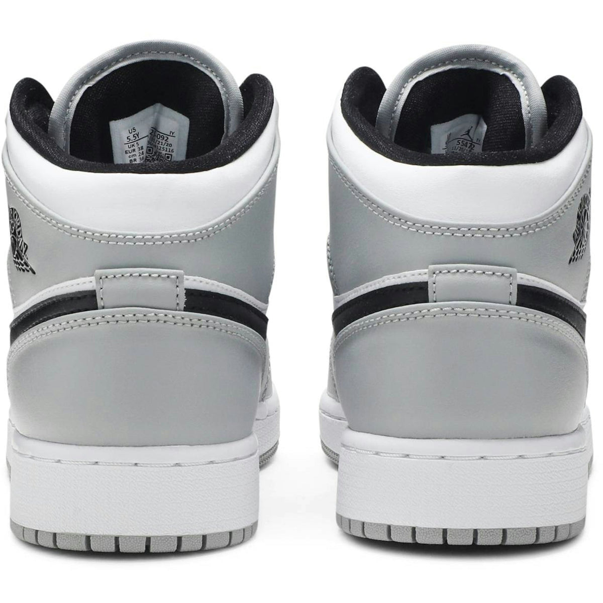 ( Grade School ) Air Jordan 1 Mid 'Light Smoke Grey' 554725-092
