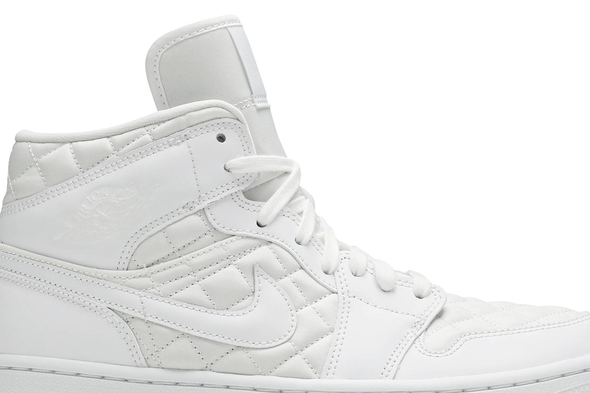 ( Women ) Air Jordan 1 Mid SE White Quilted DB6078-100