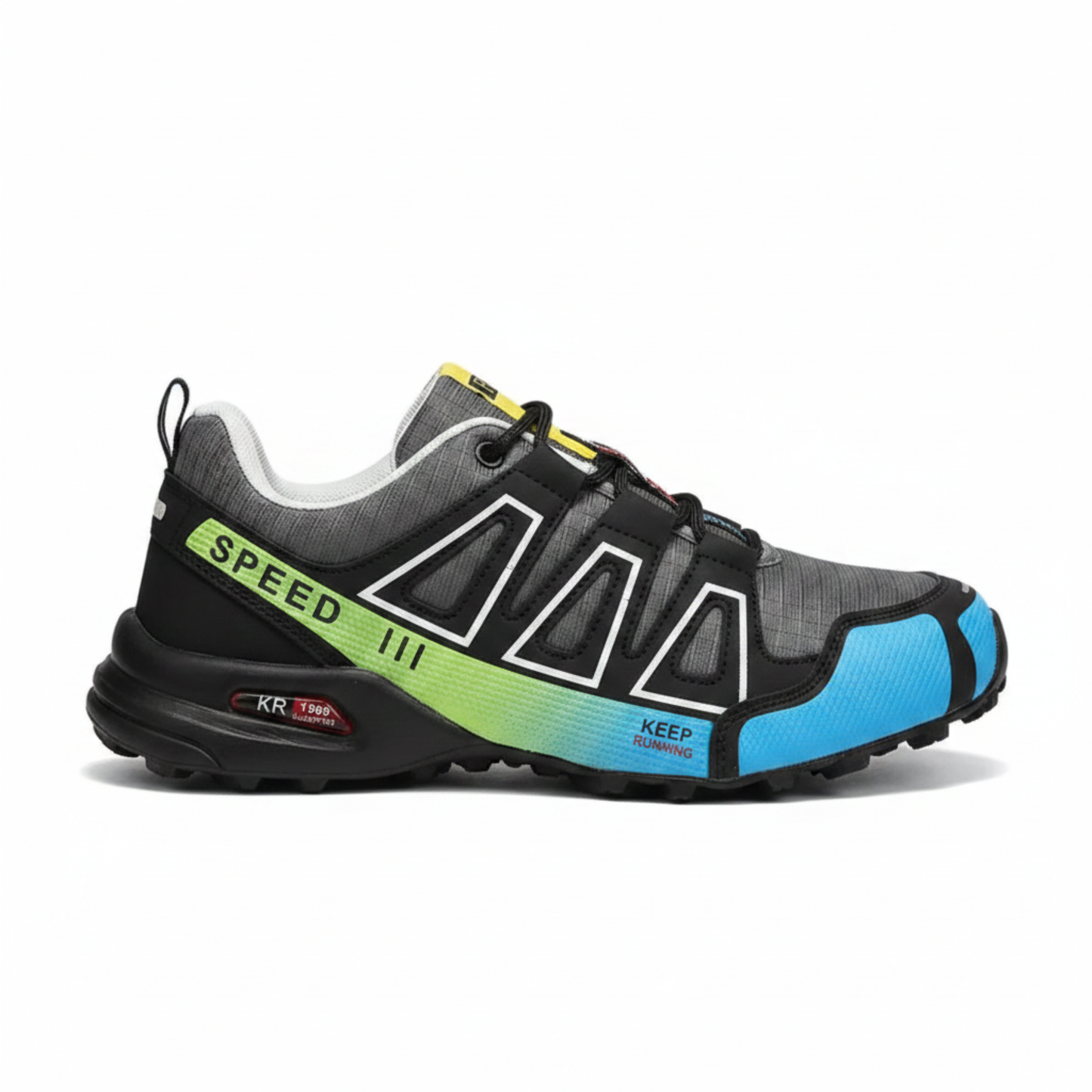 Blotcha Orthopedic Waterproof Hiking Shoes for Men & Women, Orange Black Speed 3 Walking Sneakers