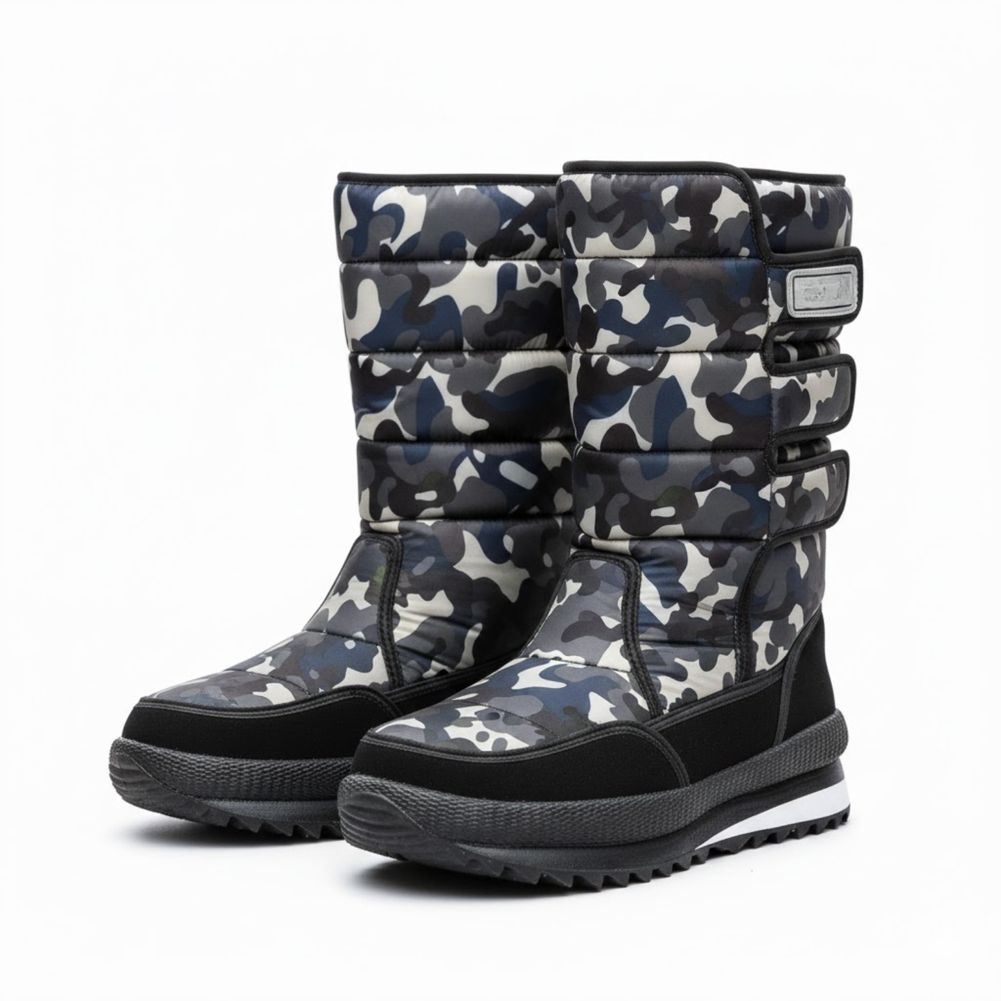 Blotcha Women's Camo Waterproof Platform Snow Boots Warm Plush Winter Footwear