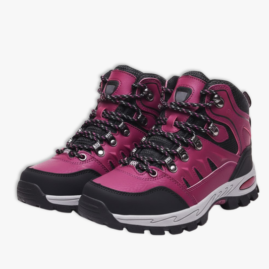Blotcha Pink Waterproof Hiking Boots Wear-Resistant Mountain Sports Shoes