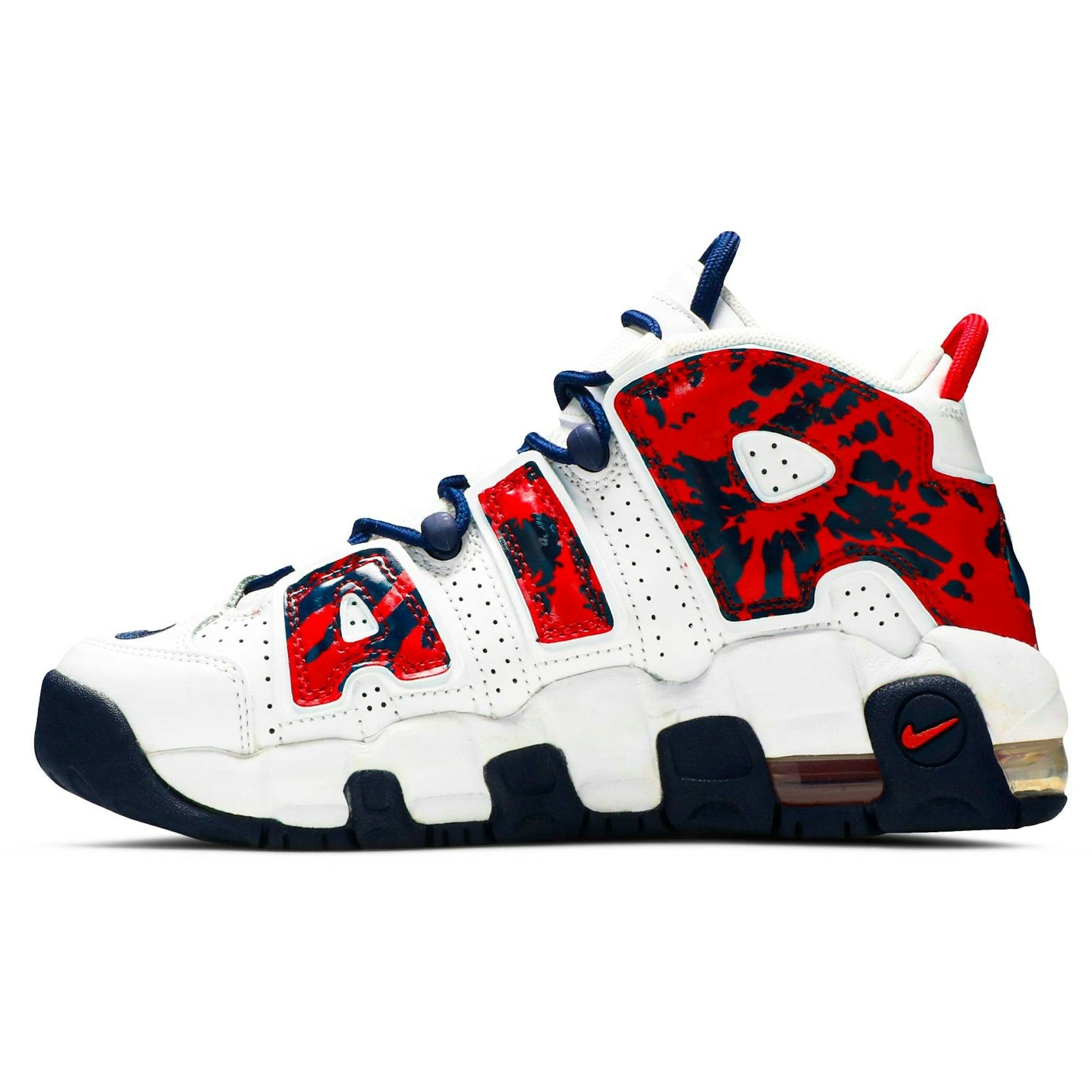 ( Grade School ) Nike Air More Uptempo ‘White Blue Red Camo’ CZ7885-100
