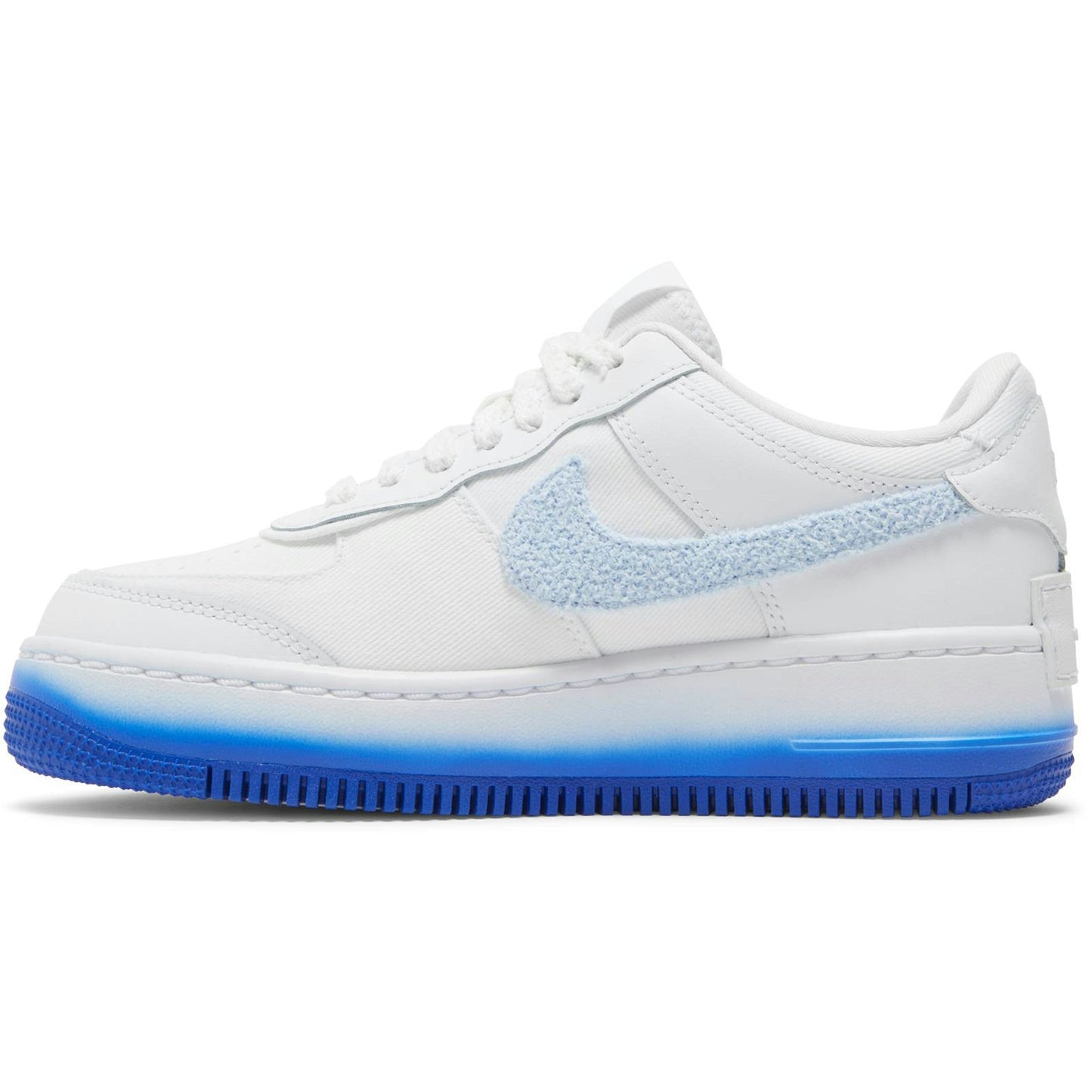 ( Women ) Nike Air Force 1 Shadow ‘Chenille Swoosh – Blue Tint’ FJ4567-100