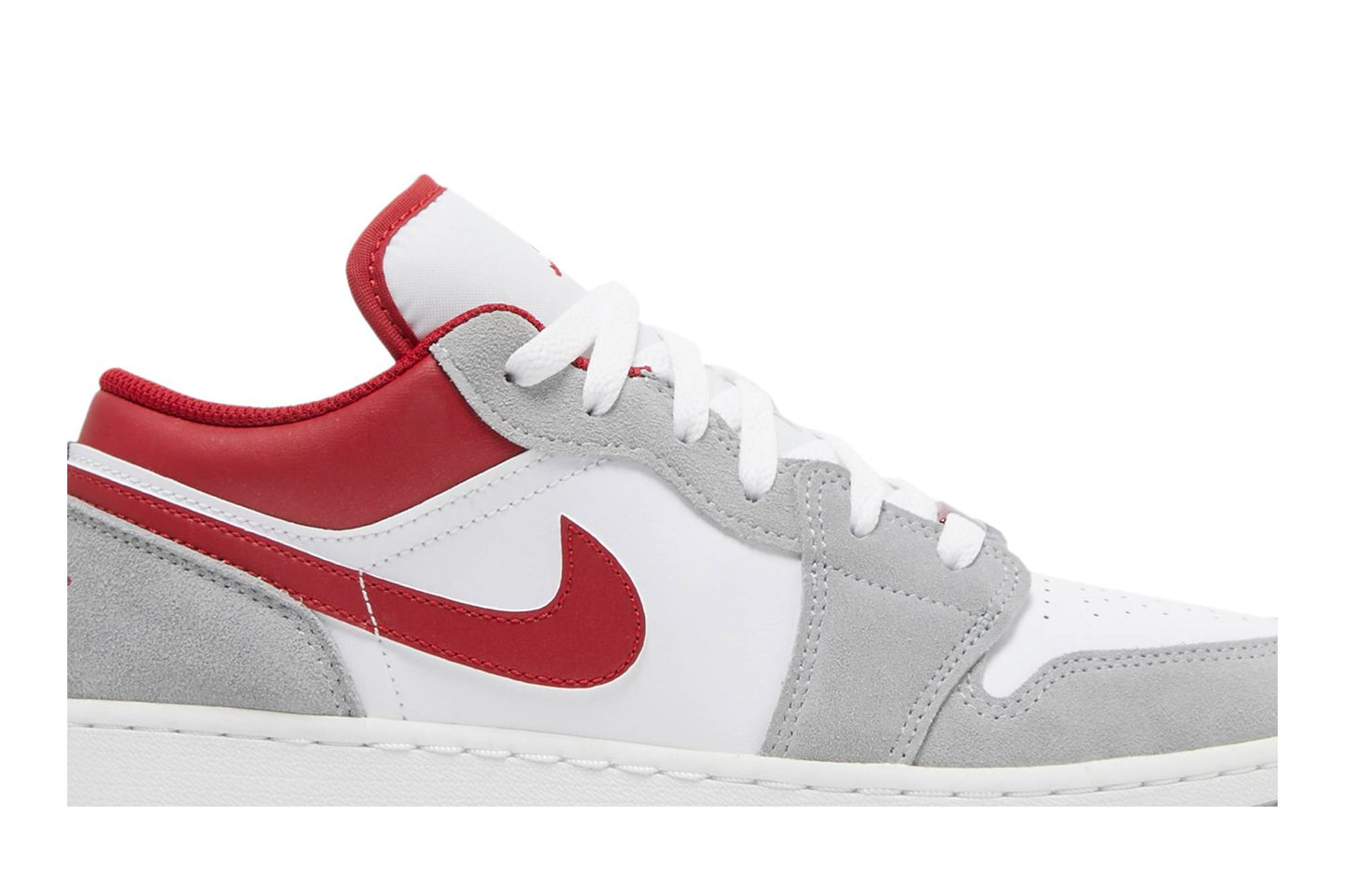 ( Grade School ) Air Jordan 1 Low SE ‘Light Smoke Grey Gym Red’ DM0589-016