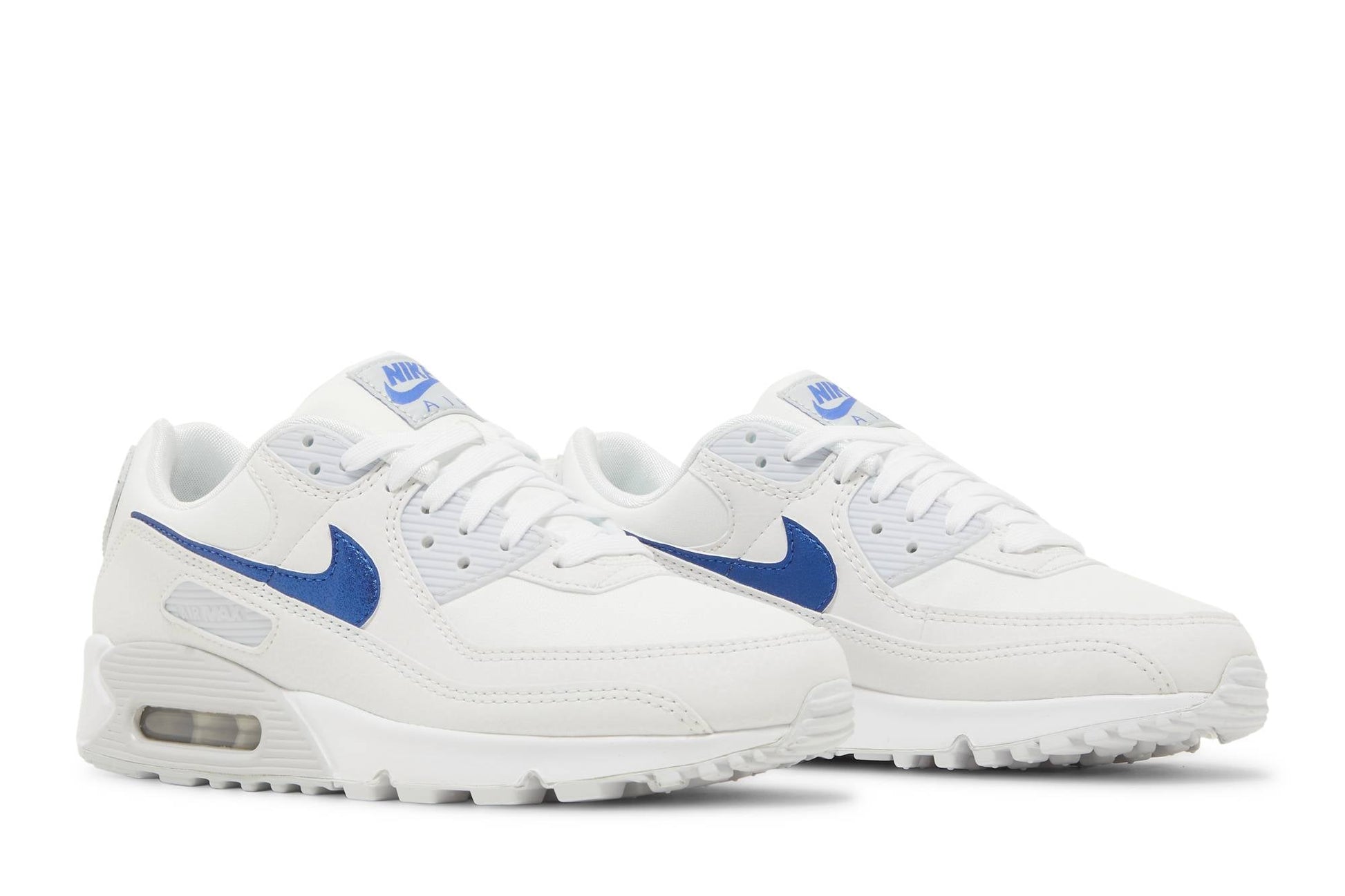 ( Women ) Nike Air Max 90 ‘White Metallic Blue’ DX0115-100