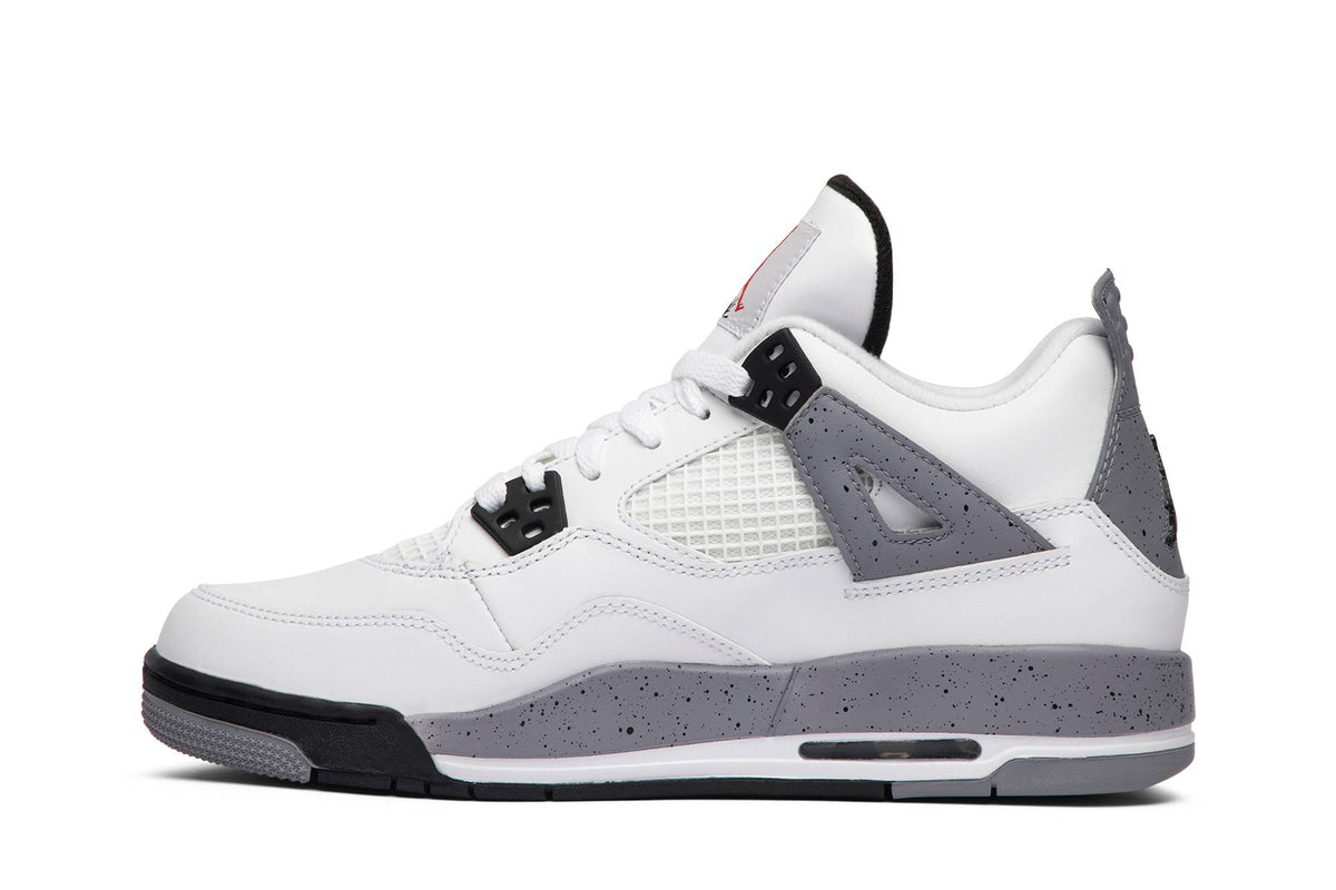 ( Grade School ) Air Jordan 4 Retro 2012 'White Cement' 408452-103