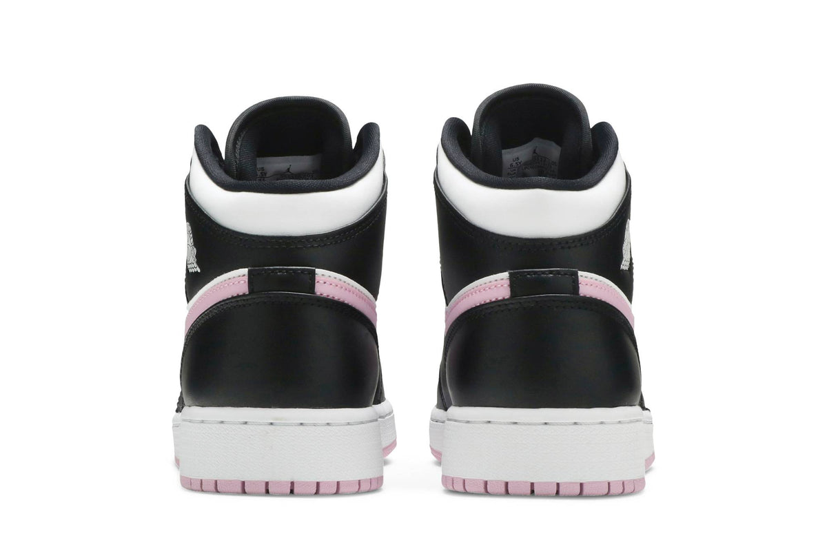 ( Grade School ) Air Jordan 1 Mid White Light Arctic Pink 555112-103