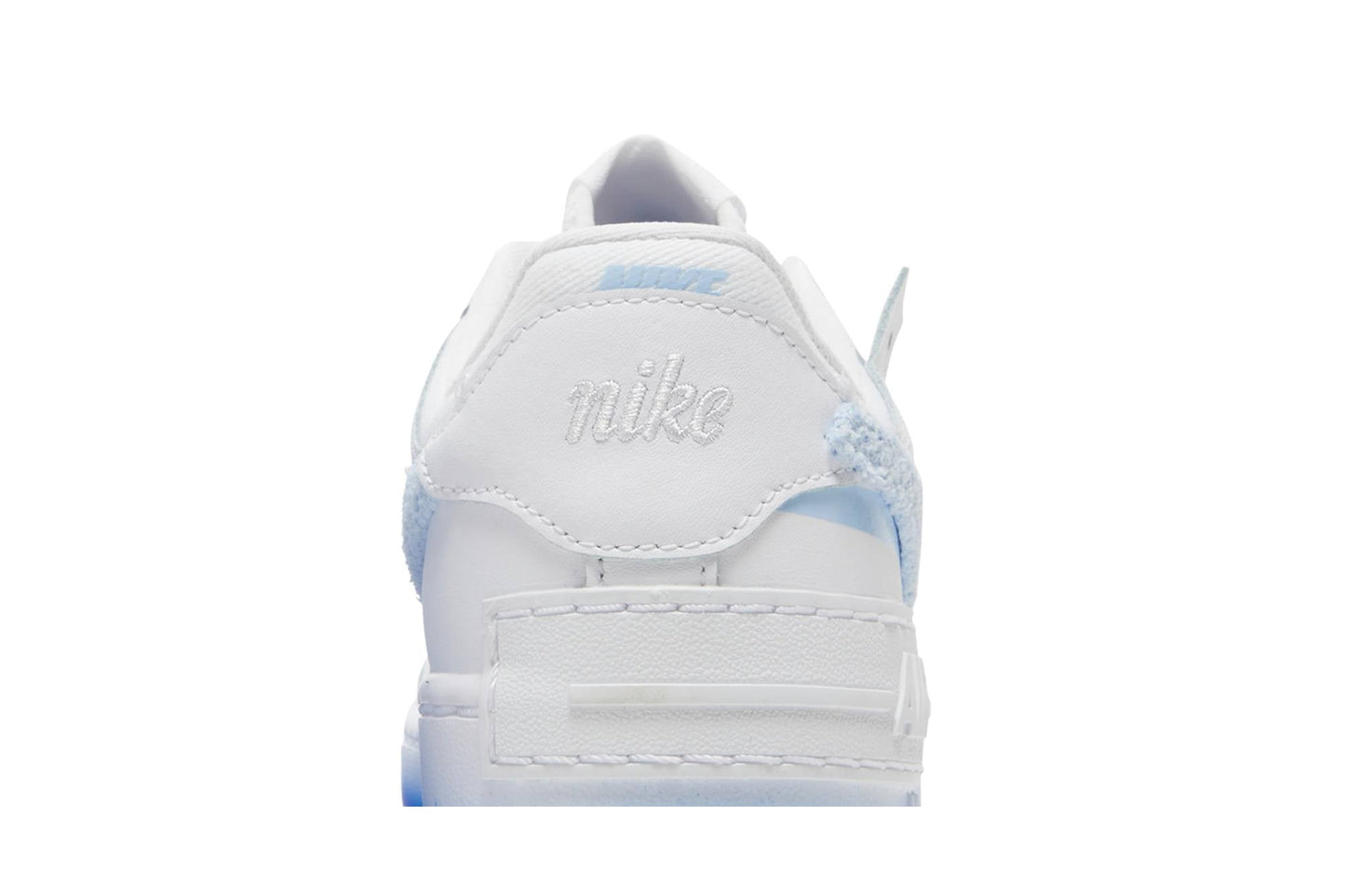 ( Women ) Nike Air Force 1 Shadow ‘Chenille Swoosh – Blue Tint’ FJ4567-100