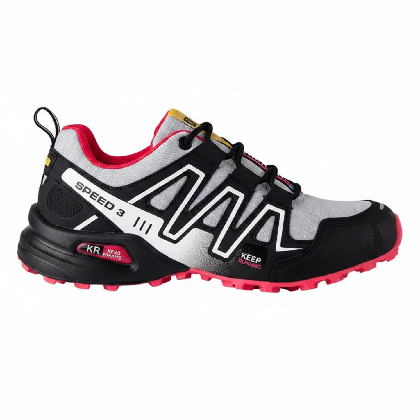 Blotcha Orthopedic Waterproof Hiking Shoes for Men & Women, Orange Black Speed 3 Walking Sneakers
