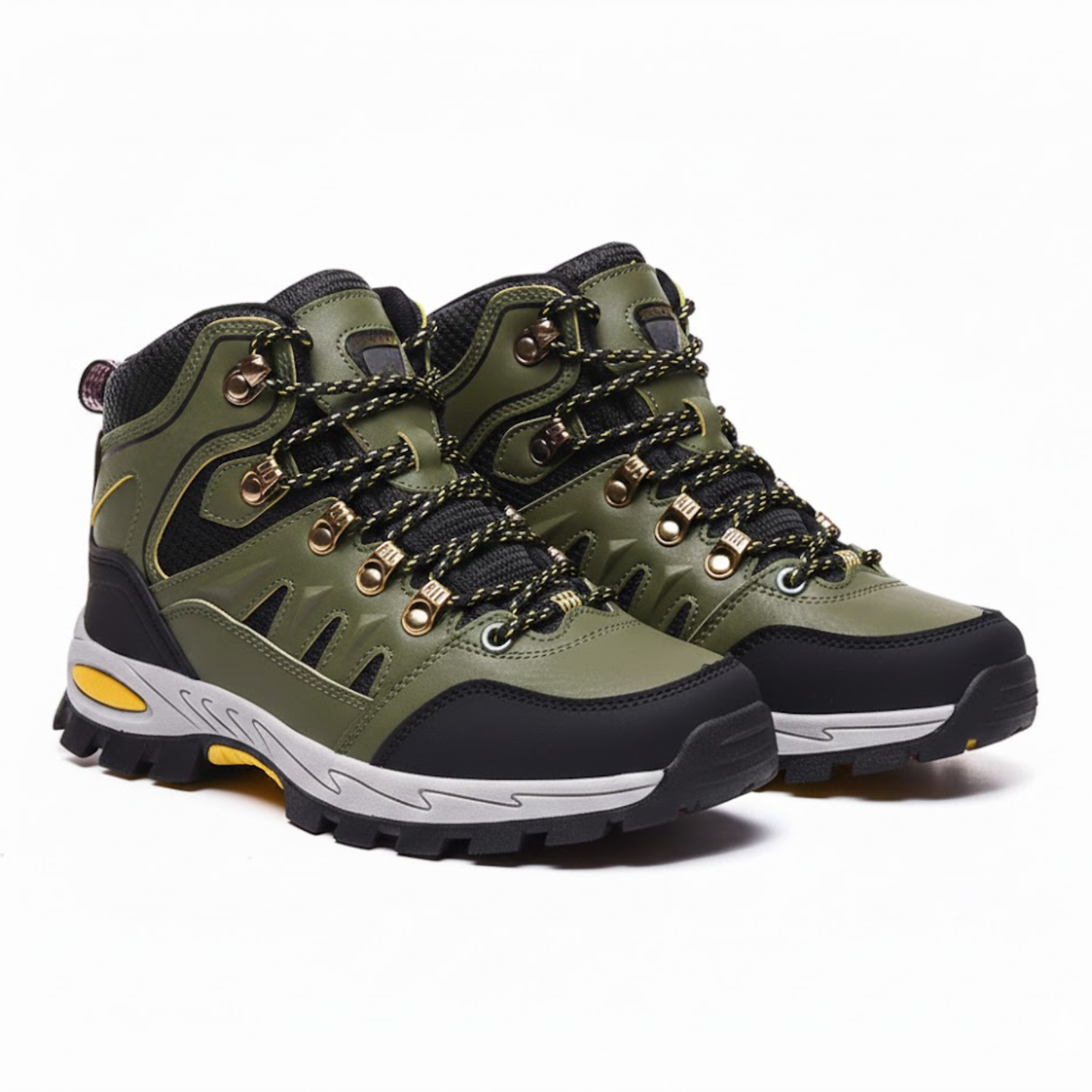 Blotcha Pink and Black Outdoor Waterproof Hiking Boots Wear-Resistant Sports Shoes