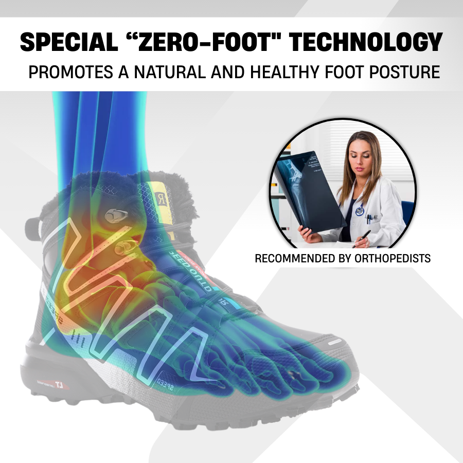 Blotcha Orthopedic Hiking Boots for Men & Women - Waterproof Thermal Plush Lining