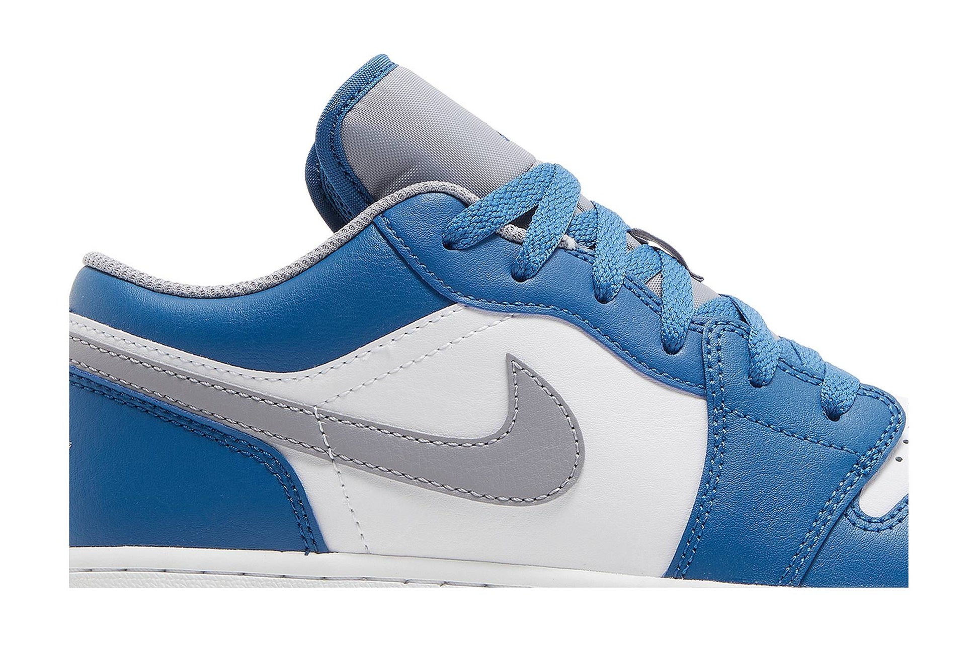 ( Grade School ) Air Jordan 1 Low ‘True Blue Cement’ 553560-412