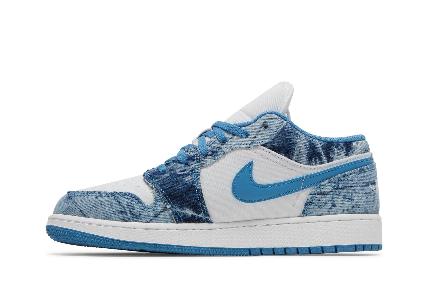 ( Grade School ) Air Jordan 1 Low ‘Washed Denim’ DM8947-100
